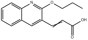 3-(2-propoxyquinolin-3-yl)prop-2-enoic acid 구조식 이미지