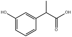 Benzeneacetic acid, 3-hydroxy-α-methyl- 구조식 이미지