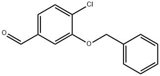 Benzaldehyde, 4-chloro-3-(phenylmethoxy)- Structure