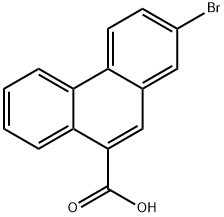 9-Phenanthrenecarboxylic acid, 2-bromo- 구조식 이미지