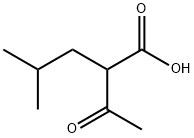 Pentanoic acid, 2-acetyl-4-methyl- Structure