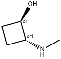 rel-(1R,2R)-2-(Methylamino)cyclobutanol Structure