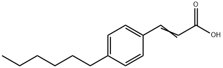 2-Propenoic acid, 3-(4-hexylphenyl)- Structure