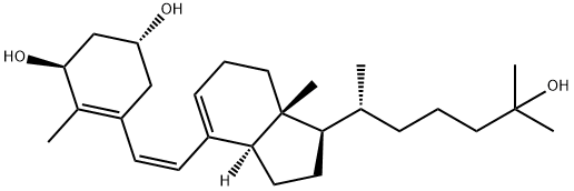 1,25-dihydroxy-previtamin D(3) 구조식 이미지