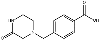 4-[(3-Oxo-1-piperazinyl)methyl]benzoic acid Structure