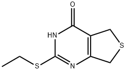 Thieno[3,4-d]pyrimidin-4(3H)-one, 2-(ethylthio)-5,7-dihydro- 구조식 이미지