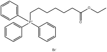 Phosphonium, (7-ethoxy-7-oxoheptyl)triphenyl-, bromide (1:1) Structure