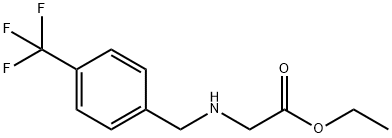 Glycine, N-[[4-(trifluoromethyl)phenyl]methyl]-, ethyl ester 구조식 이미지