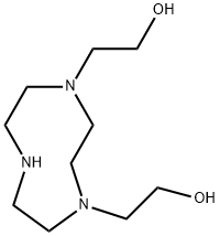 1H-1,4,7-Triazonine-1,4(5H)-diethanol, hexahydro- Structure
