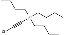 Stannane, tributyl(2-chloroethynyl)- Structure