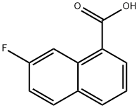 1-Naphthalenecarboxylic acid, 7-fluoro- Structure