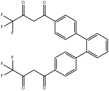 1,3-Butanedione, 1,1'-[1,1':2',1''-terphenyl]-4,4''-diylbis[4,4,4-trifluoro- Structure