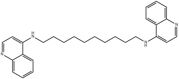 N1,N10-di(quinolin-4-yl)decane-1,10-diamine Structure