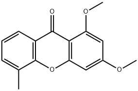 9H-Xanthen-9-one, 1,3-dimethoxy-5-methyl- 구조식 이미지