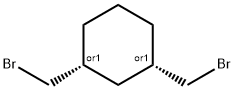 Cyclohexane, 1,3-bis(bromomethyl)-, (1R,3S)-rel- Structure