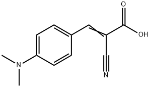 2-cyano-3-[4-(dimethylamino)phenyl]prop-2-enoic acid Structure