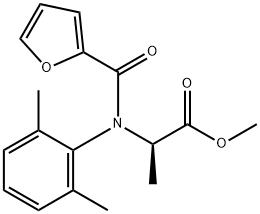 D-Alanine, N-(2,6-dimethylphenyl)-N-(2-furanylcarbonyl)-, methyl ester Structure