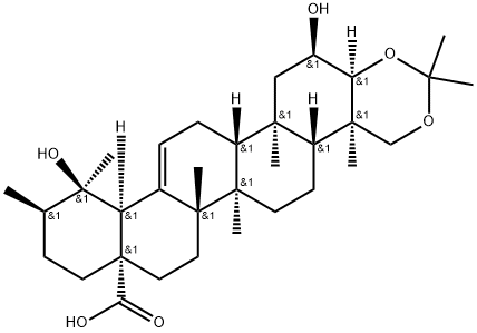 Myrianthic acid 3,23-acetonide Structure