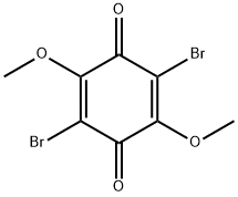 2,5-Cyclohexadiene-1,4-dione, 2,5-dibromo-3,6-dimethoxy- 구조식 이미지