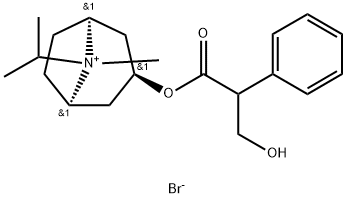 (endo,anti)-(±)-3-(3-hydroxy-1-oxo-2-phenylpropoxy)-8-isopropyl-8-methyl-8-azoniabicyclo[3.2.1]octane bromide Structure