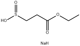 Propanoic acid, 3-sulfino-, 1-ethyl ester, sodium salt (1:1) Structure