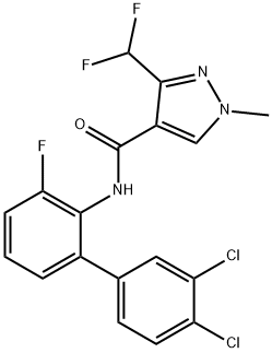 1H-Pyrazole-4-carboxamide, N-(3',4'-dichloro-3-fluoro[1,1'-biphenyl]-2-yl)-3-(difluoromethyl)-1-methyl- Structure