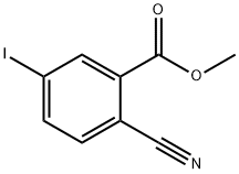 Benzoic acid, 2-cyano-5-iodo-, methyl ester Structure