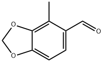 1,3-Benzodioxole-5-carboxaldehyde, 4-methyl- 구조식 이미지