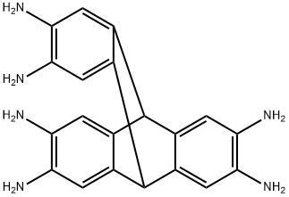 2,3,6,7,14,15-Hexaaminotriptycene Structure