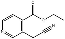 4-Pyridinecarboxylic acid, 3-(cyanomethyl)-, ethyl ester Structure