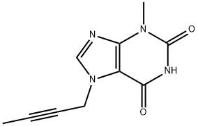 7-(2-Butyn-1-yl)-3,7-dihydro-3-methyl-1H-purine-2,6-dione Structure