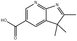 3H-Pyrrolo[2,3-b]pyridine-5-carboxylic acid, 2,3,3-trimethyl- 구조식 이미지