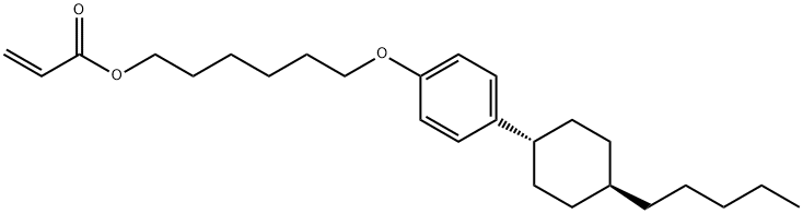 2-Propenoic acid, 6-[4-(trans-4-pentylcyclohexyl)phenoxy]hexyl ester 구조식 이미지