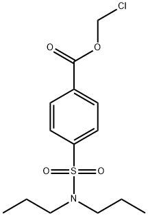Benzoic acid, 4-[(dipropylamino)sulfonyl]-, chloromethyl ester 구조식 이미지