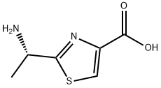 4-Thiazolecarboxylic acid, 2-[(1S)-1-aminoethyl]- Structure