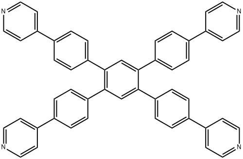 Pyridine, 4,4'-[4',5'-bis[4-(4-pyridinyl)phenyl][1,1':2',1''-terphenyl]-4,4''-diyl]bis- Structure