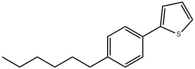 Thiophene, 2-(4-hexylphenyl)- Structure