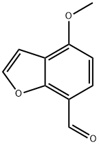 7-Benzofurancarboxaldehyde, 4-methoxy- Structure