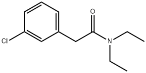 Benzeneacetamide, 3-chloro-N,N-diethyl- 구조식 이미지
