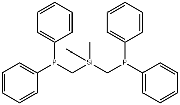 Dimethylbis(diphenylphosphinomethyl)sila 구조식 이미지