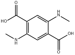 1,4-Benzenedicarboxylic acid, 2,5-bis(methylamino)- Structure