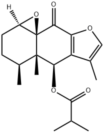 1beta,10beta-Epoxy-6beta-isobutyryloxy-9-oxofuranoeremophilane Structure
