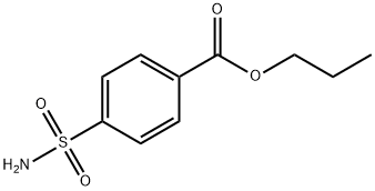 Benzoic acid, 4-(aminosulfonyl)-, propyl ester 구조식 이미지