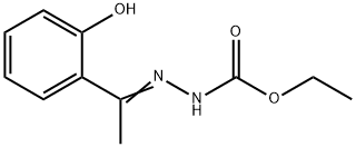 Hydrazinecarboxylic acid, 2-[1-(2-hydroxyphenyl)ethylidene]-, ethyl ester Structure