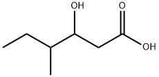 3-hydroxy-4-methylhexanoic acid Structure