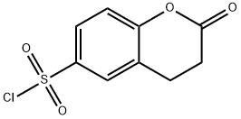 2H-1-Benzopyran-6-sulfonyl chloride, 3,4-dihydro-2-oxo- 구조식 이미지