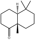 1(2H)-Naphthalenone, octahydro-5,5,8a-trimethyl-, (4aS,8aS)- 구조식 이미지
