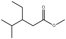 Pentanoic acid, 3-ethyl-4-methyl-, methyl ester Structure