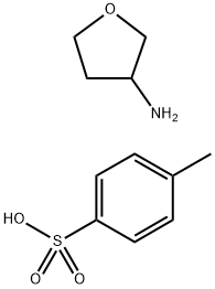 3-Furanamine, tetrahydro-, 4-methylbenzenesulfonate (1:1) 구조식 이미지