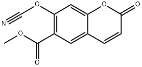 2H-1-Benzopyran-6-carboxylic acid, 7-cyanato-2-oxo-, methyl ester Structure